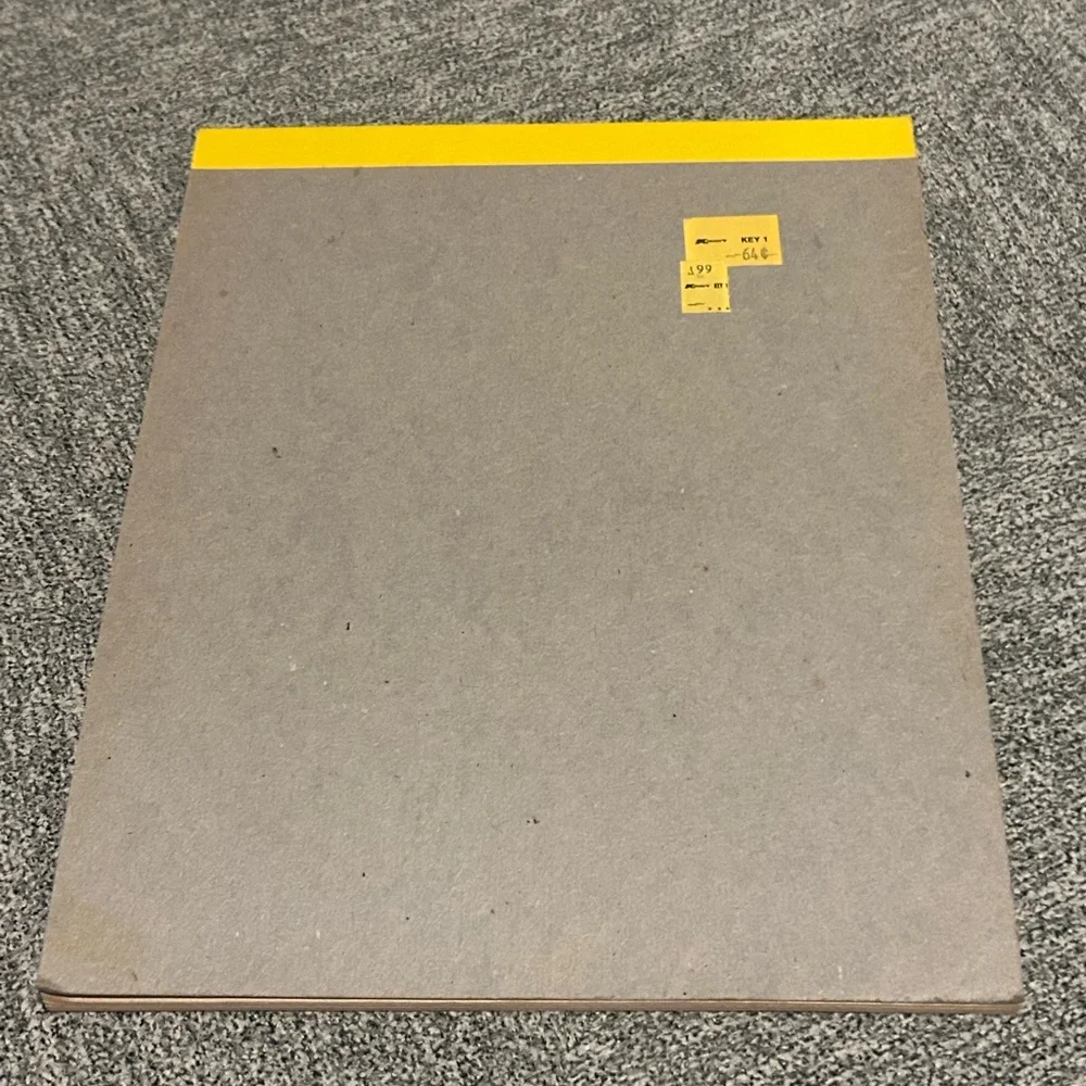 Vintage Peanuts Pencil Tablet Notebook - Red and Yellow